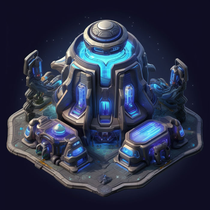 aijessy_isometric_protoss_base_from_starcraft_Existing Game Styles