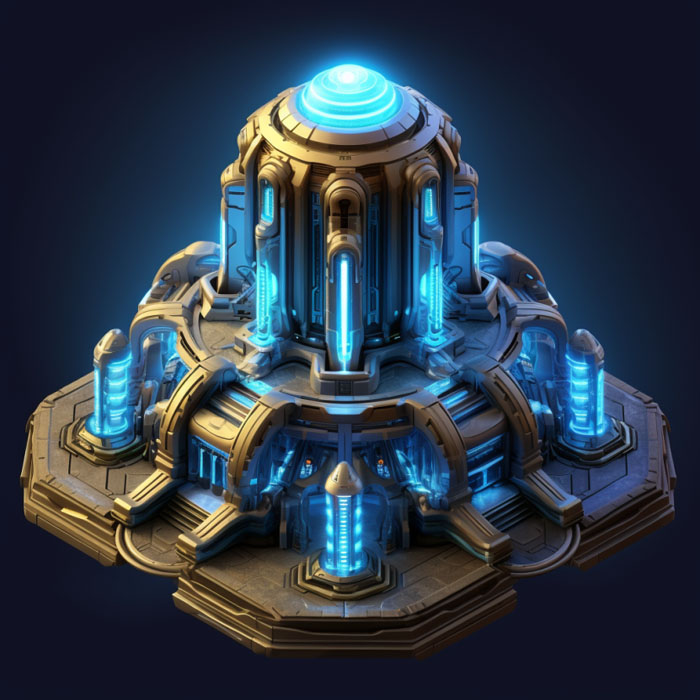 aijessy_isometric_protoss_base_from_starcraft_Existing Game Styles