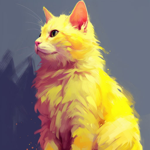 Canary Yellow Cat