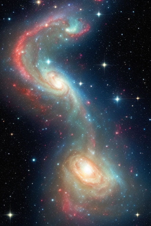 Deep space photography galaxies