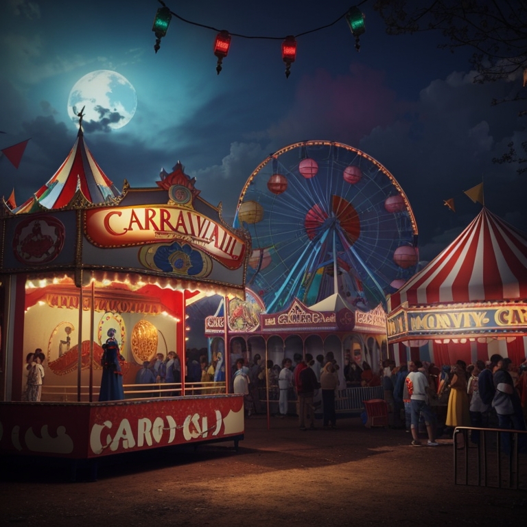 DreamShaper_v5_Haunted_Carnival_Create_an_eerie_carnival_scene_0