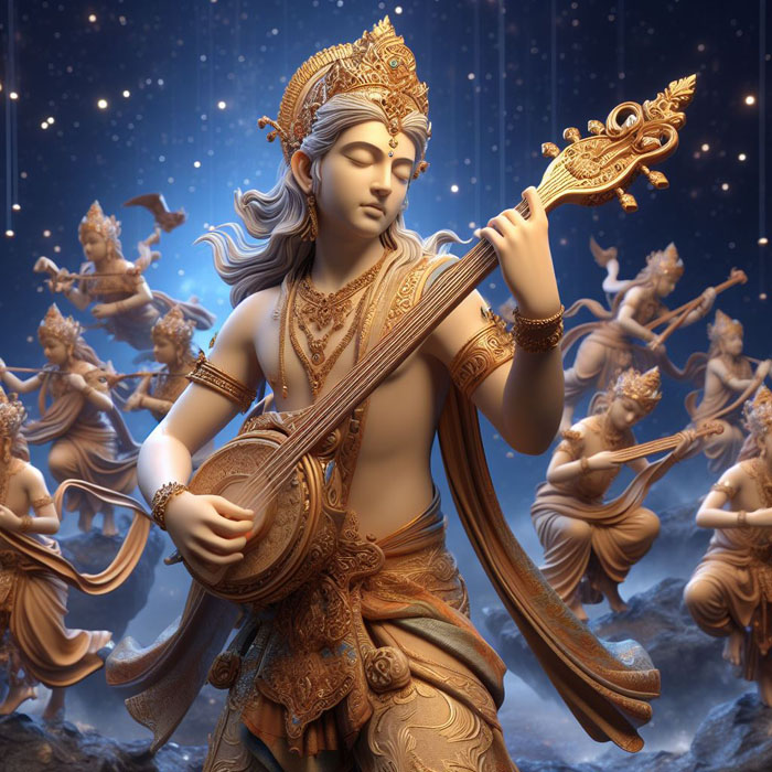 Gandharas are celestial musicians 1