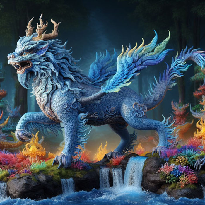 Kirin with the head of a Chinese Kirin