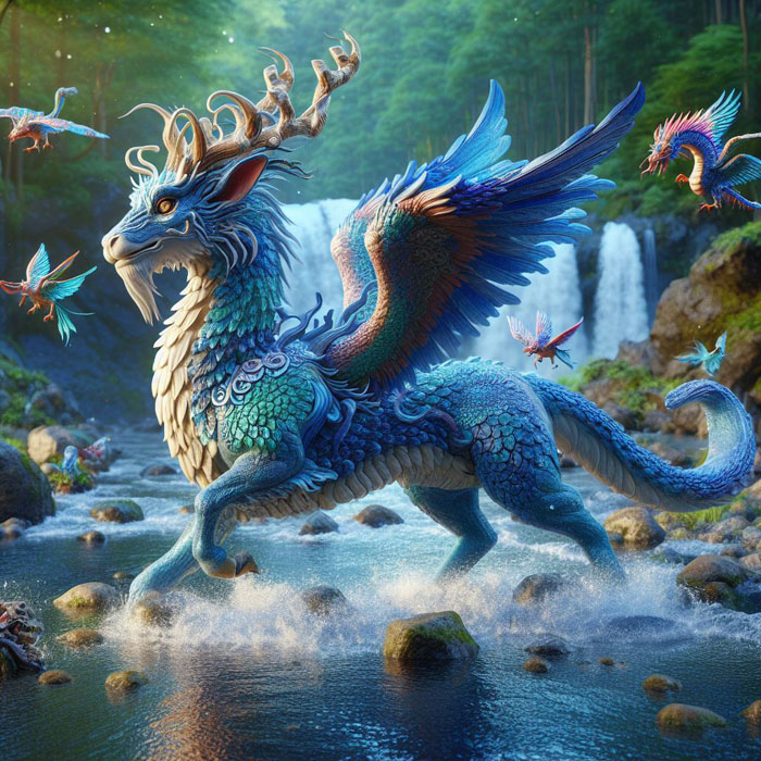 Kirin with the head of a Chinese Kirin