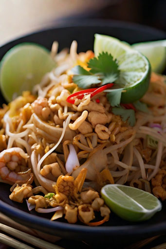 Pad Thai, closeup