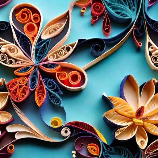 Arabesque paper quilling