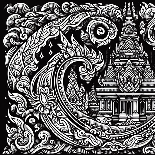 Thai pattern art