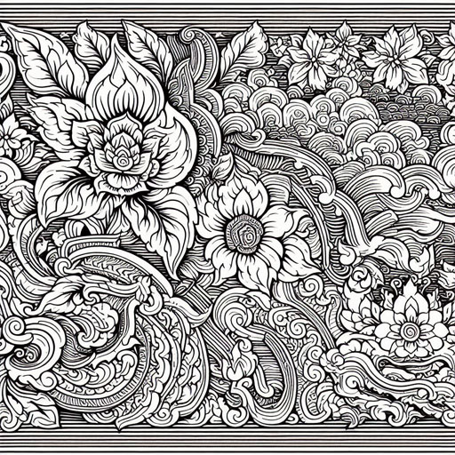 Thai pattern art