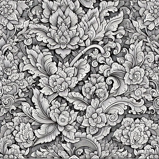 Thai pattern art