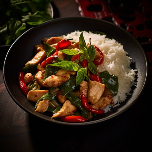 Chicken and Holy Basil Stir Fry