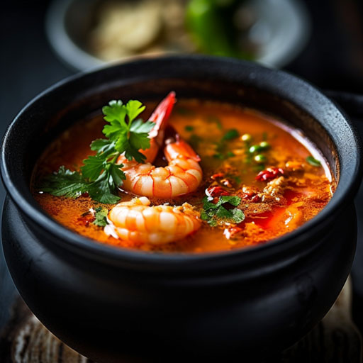 Spicy Shrimp soup with outnoodles