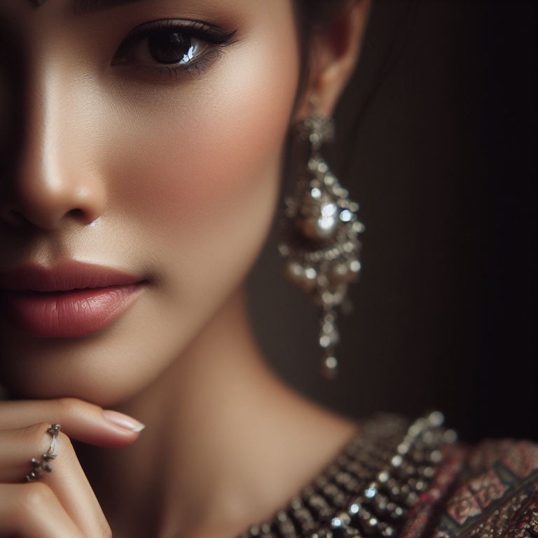 close-up portrait of a Thai woman