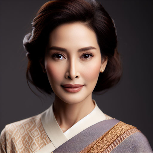 portrait of a mature Thai woman