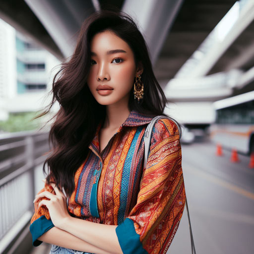 portrait of a mature Thai woman