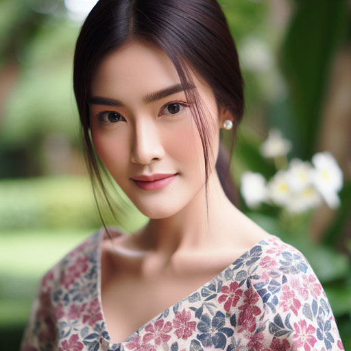 portrait of a mature Thai woman