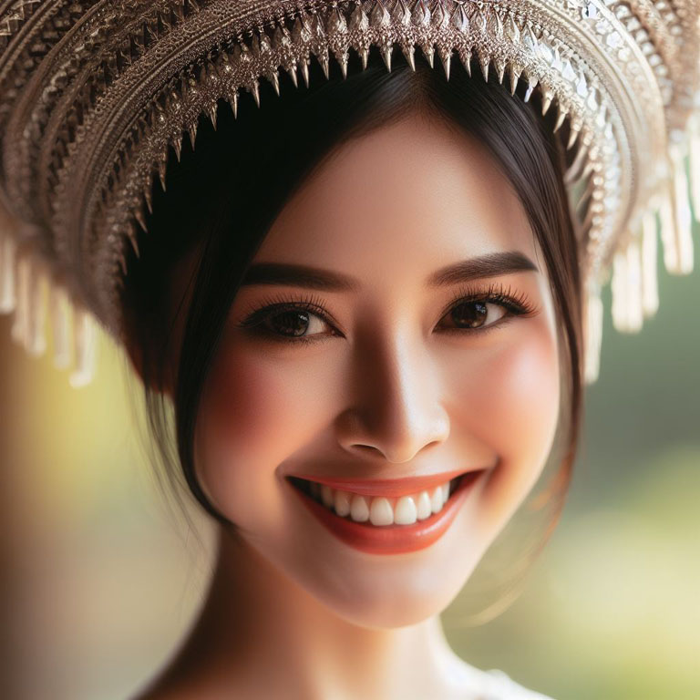 portrait of a smiling Thai woman 3