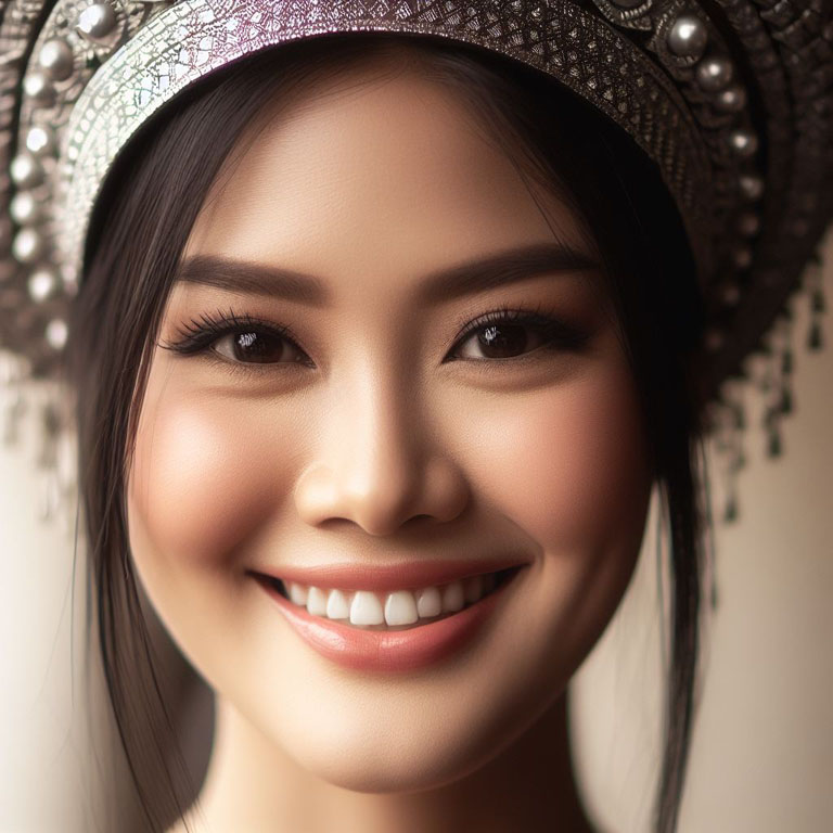 portrait of a smiling Thai woman 3