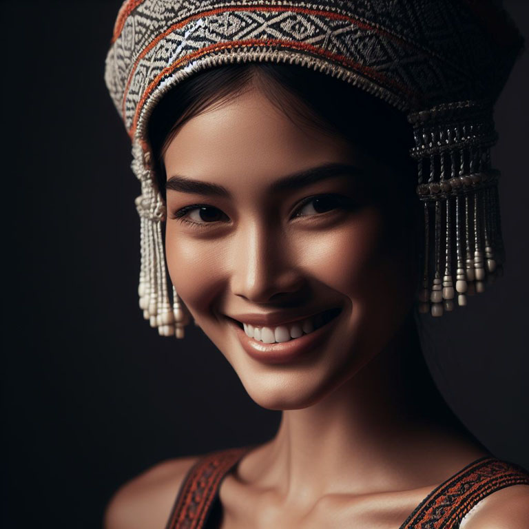 portrait of a smiling Thai woman 3