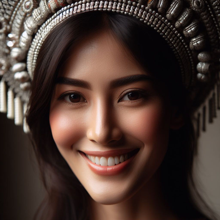 portrait of a smiling Thai woman 3