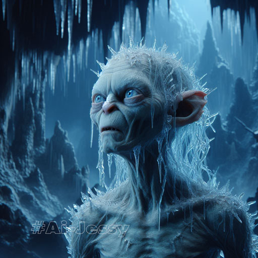 Gollum with Glacial Appearance 