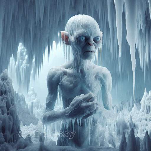 Gollum with Glacial Appearance 