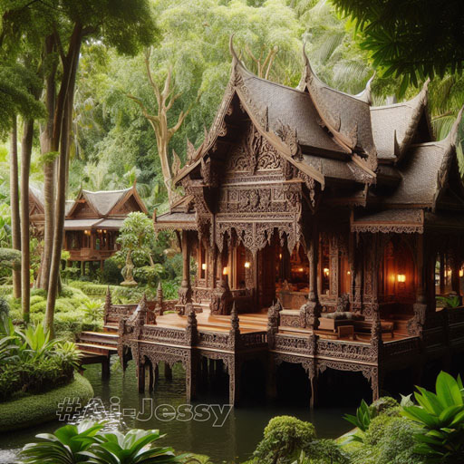 Ancient Thai style house