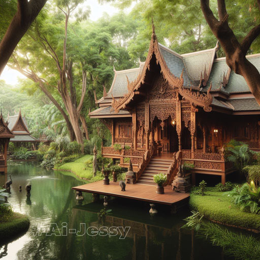 Ancient Thai style house